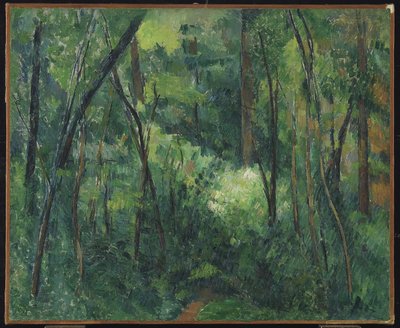 Interior of a Forest by Paul Cézanne